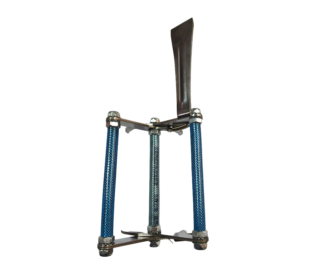 Pinza Levanta Cuadros Inox con Espátula y Mangos Azules - Imagen 2