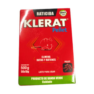 Raticida KLERAT Pellet 500g (Caja 50x10g)