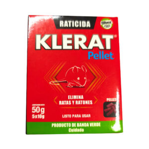 Raticida KLERAT Pellet 50g (Caja 5x10g)